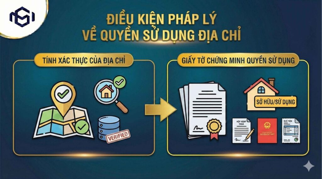 Điều kiện pháp lý về quyền sử dụng địa chỉ