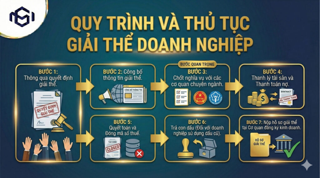 Quy trình và Thủ tục giải thể doanh nghiệp