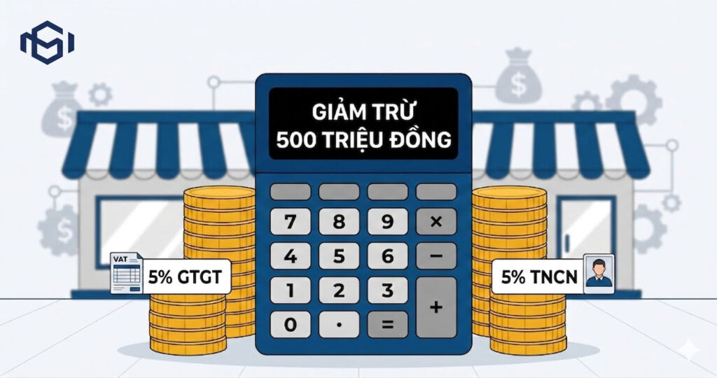 Hướng dẫn cách tính thuế cho thuê nhà chính xác nhất: Áp dụng mức giảm trừ doanh thu 500 triệu đồng và chi tiết mức thuế suất 5% GTGT, 5% TNCN.