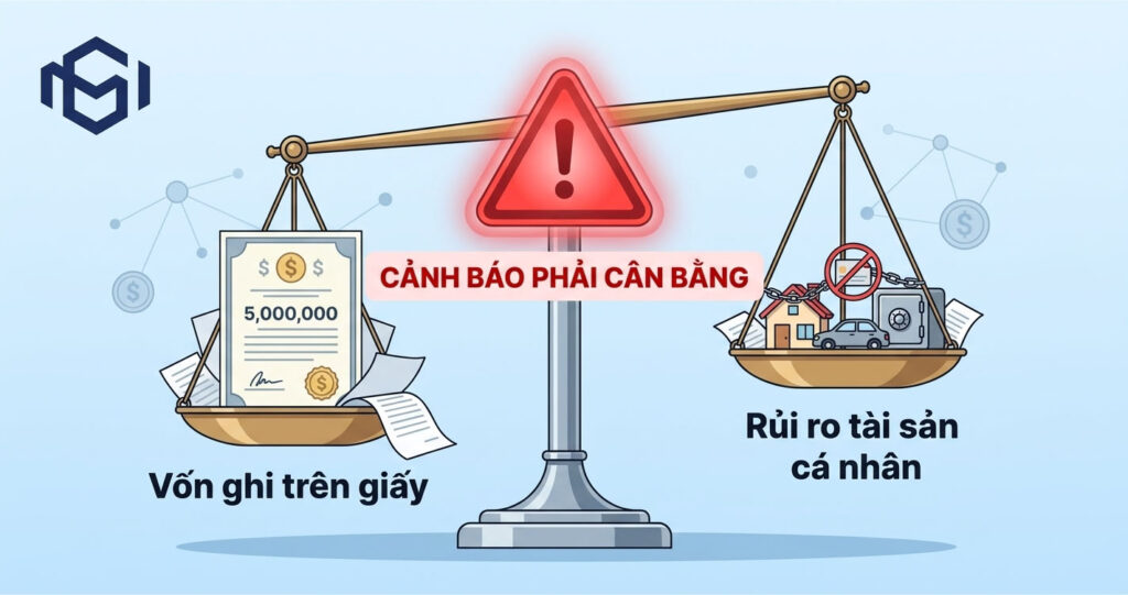 Vốn điều lệ ảo mang lại rủi ro gì? Tìm hiểu ngay cách đăng ký vốn điều lệ an toàn, hợp lý khi thành lập công ty để bảo vệ tài sản cá nhân của bạn.